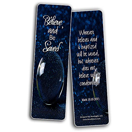 Scriptures Cards - Powerful Scriptures about Salvation (60 Pack) - Stocking Stuffers Devotional Bible Study - Church Ministry Supplies Teacher Classroom Incentive Gifts