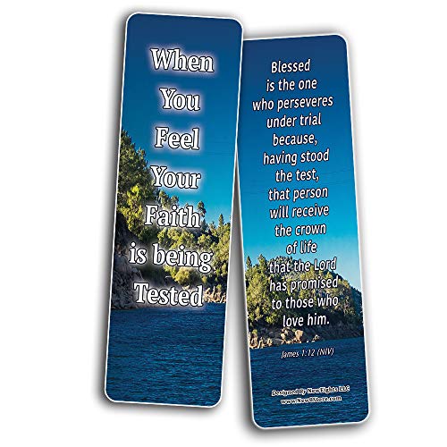 When Your Faith Is Tested Memory Verses Bookmarks (60-Pack) - Perfect Giftaway for Sunday School and Ministries