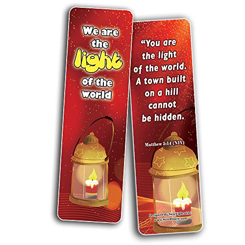 Light of the world Memory Verses Bookmarks