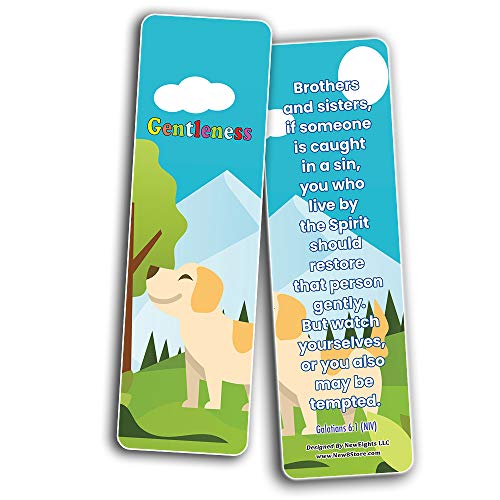 NewEights Christian Learning for Kids: Developing Character Bookmarks Series 2 (12-Pack)