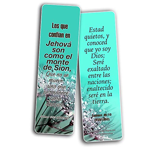 Spanish Christian Faith Scripture Bookmarks RVR1960 (30-Pack) - Variety Handy Spanish Scriptures