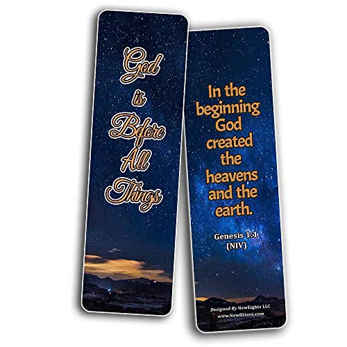 Sovereignty of God Bible Scriptures Bookmarks (60 Pack) - Perfect Giveaways for Sunday School and Ministries