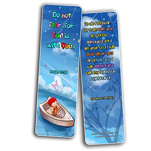 Christian Bookmarks for Kids - Life Changing (60 Pack) - Perfect Gift away for Sunday School and Ministries - Christian Stocking Stuffers Birthday Assorted Bulk Pack