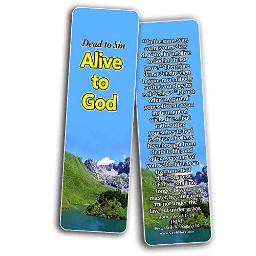 Powerful Bible Verses Bookmarks - Spiritual Growth (60-Pack) - Perfect Gift Idea for Friends and Loved Ones