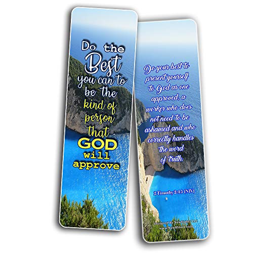 Scriptures Cards Bookmarks About Evangelism (30 Pack) - Stocking Stuffers Devotional Bible Study - Church Ministry Supplies Teacher Classroom Incentive Gifts