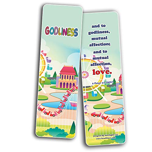 Christian Learning For Kids: Developing Character Bookmarks Series 2 (30-Pack)