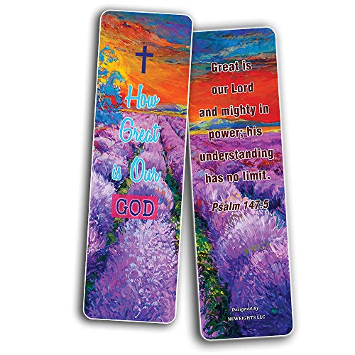 Scripture Bible Verses Bookmarks (60 Pack) - Perfect Gift away for Sunday Schools