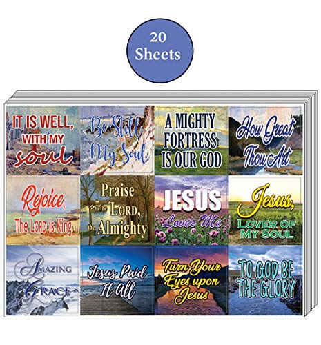 Be Still, My Soul Stickers (20-Sheet) - Perfect Giftaway for Ministries