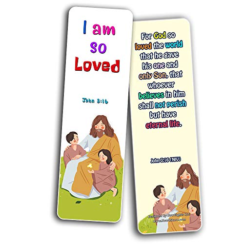 Christian Bookmarks for Kids - Life Changing (30 Pack) - Well Designed for Kids - Stocking Stuffers Adoration Devotional Bible Study - Church Ministry Supplies Classroom Teacher Incentive Gifts
