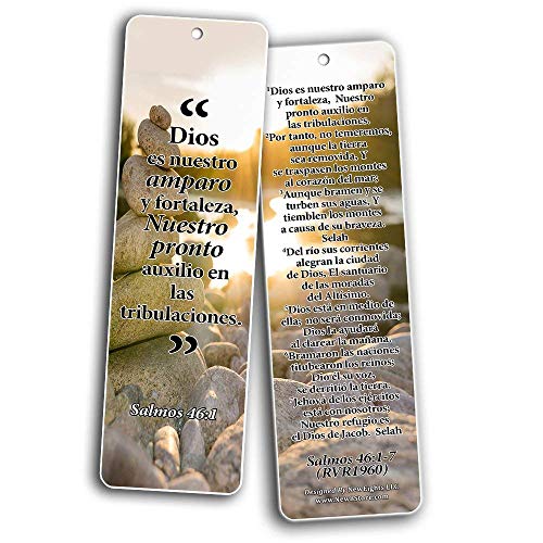 Spanish Bookmarks - Popular Inspirational Bible Verses (12-Pack)- Stocking Stuffers for Men Women Teens Kids - Devocionales Cristianos en Espa¤ol Gift Idea for Thanksgiving Christmas Baptism Birthday