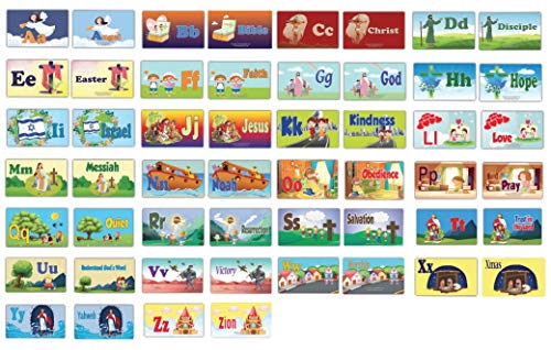 Toddler A-Z Alphabets Bible Flash Cards