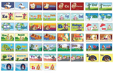 Toddler A-Z Alphabets Bible Flash Cards