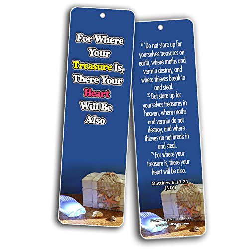 Bible Verses About Stewardship Bookmarks (30 Pack) - Inspiring Stewardship Bible Verses That Are Worth Highlighting