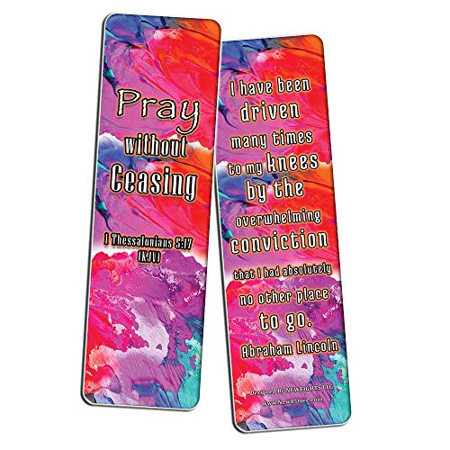 Christian Prayer Inspirational Bookmarks Cards KJV