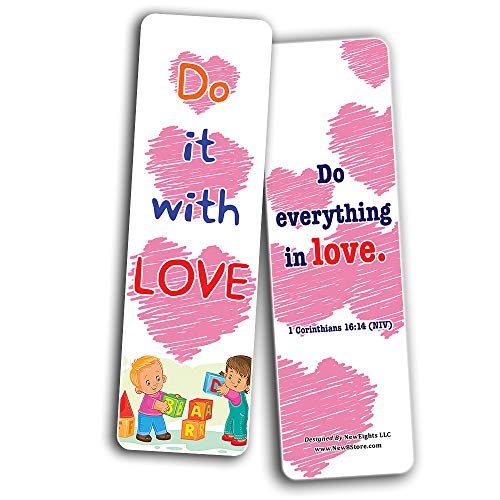 Love One Another Bible Verses Bookmarks for Kids
