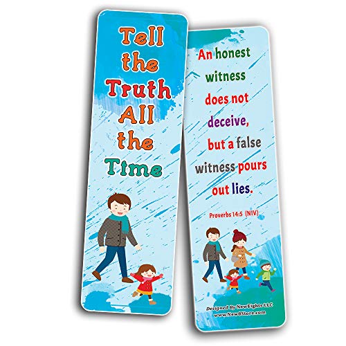 Be Honest All The Time Memory Verses Bookmarks for Kids (12-Pack)