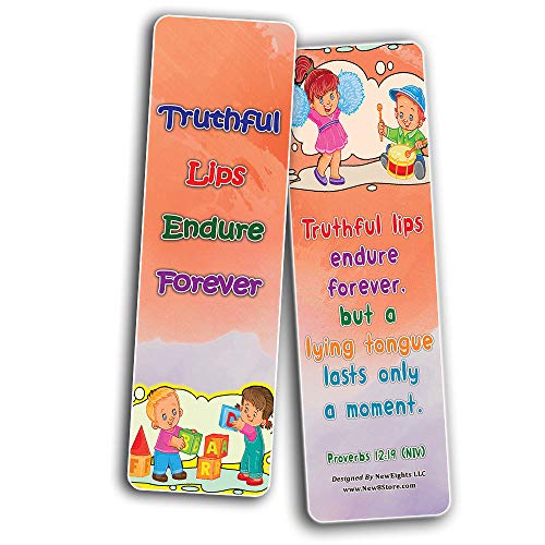 Be Honest All The Time Memory Verses Bookmarks for Kids (12-Pack)
