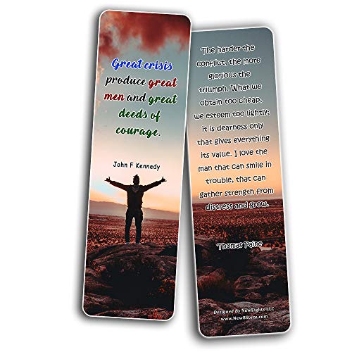 Inspirational Quotes Bookmarks Cards Series 2 (60 Pack) - Perfect Gift Away For Friends and Loved Ones - Christian Stocking Stuffers Birthday Assorted Bulk Pack