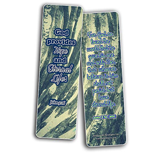 Bookmarks About God Advise on Abundant Providence (60 Pack) - Perfect Gift away for Sunday School and Ministries - VBS Sunday School Easter Baptism Thanksgiving Christmas Rewards Encouragement Gifts