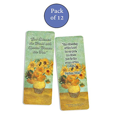 Christian Bookmarks for Women - Special Women Cards (12-Pack)