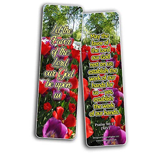 Powerful Bible Verses Bookmarks - Blessings (60 Pack) - Perfect Giveaways for Sunday School and Ministries Designed to Inspire Women and Men