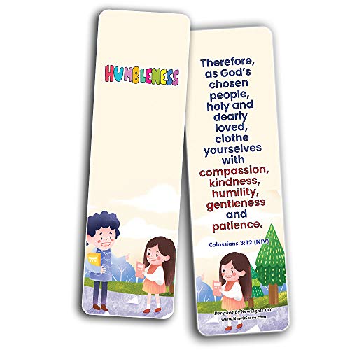 NewEights Christian Learning for Kids: Developing Character Bookmarks Series 2 (12-Pack)