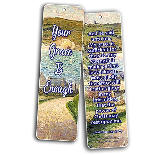 Your Grace is Enough Scripture Bookmarks (KJV) (30-Pack) - Handy Bible Verses Perfect for Daily Encouragement