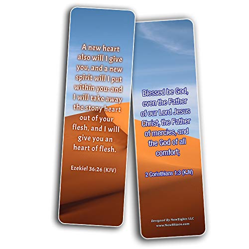 KJV Uplifting Healing Scriptures For The Brokenhearted Bookmarks (30-Pack)