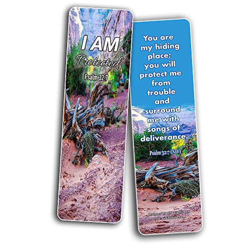 Christian Bookmarks Scriptures to Help You Survive The Storms of Life (60 Pack) - Coronavirus Protection Bible Promises - Perfect Giftaway for Sunday School Ministries Encouragement Gifts