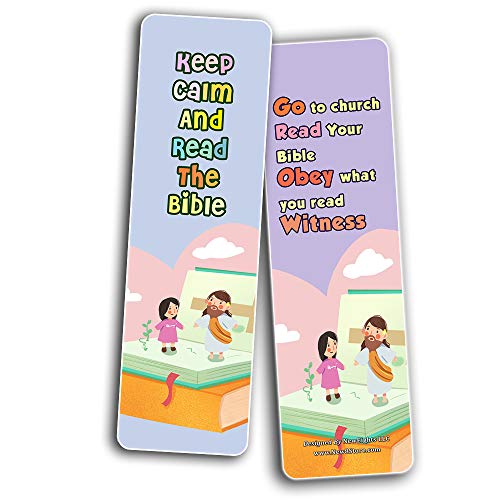 Christian Faith Bookmarks for Kids (30 Pack) - Handy Reminder About Believing For Them - Stocking Stuffers Adoration Devotional Bible Study - Church Ministry Supplies Classroom Teacher Incentive Gifts