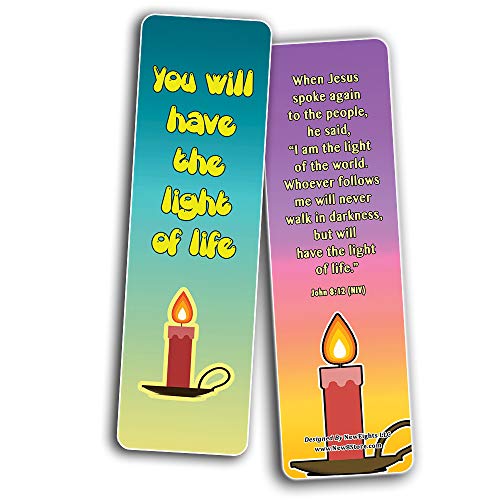 Light of the world Memory Verses Bookmarks