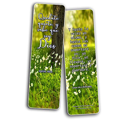 Bible Verses About Trusting God Bookmarks (30 Pack) - Handy Reminder About Develop Trust in God Spanish Bible - Church Supplies Teacher Classroom Incentive Gifts