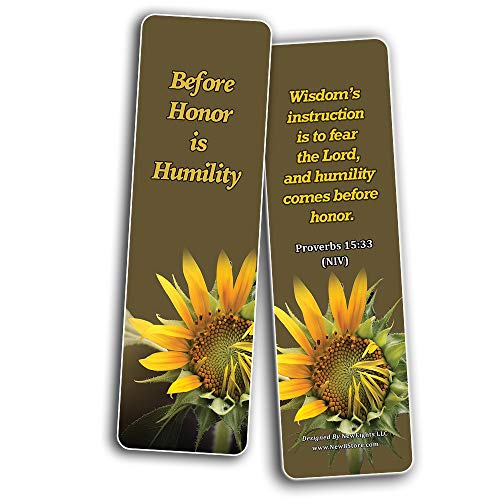 Bible Verses about Being Humble Bookmarks (30-Pack) - Handy Scriptures to Read While On the Go