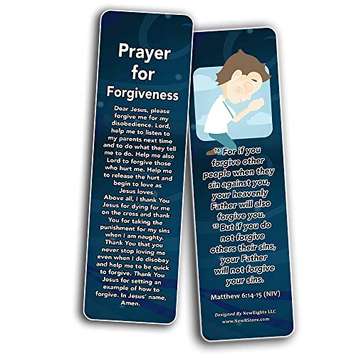 Children's Prayers Bookmarks (60 Pack) - Prayers that Simple and Easy for Kids to Pray