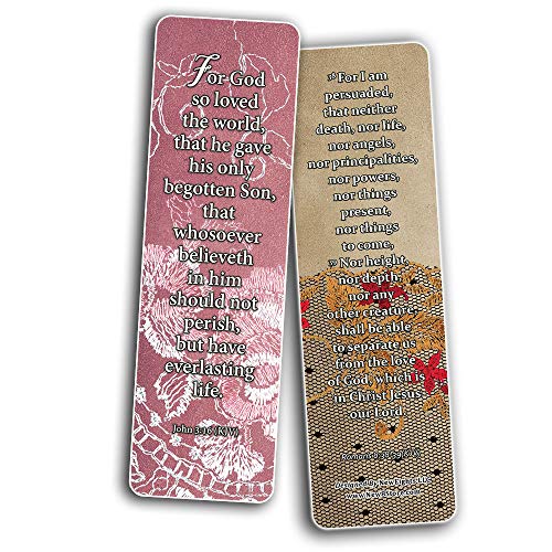 Vintage Favorite KJV Scriptures Bookmarks for Women (60-Pack) - Great Giveaways for Ministries and Sunday Schools