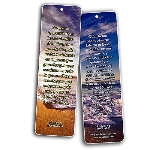 Spanish Scriptures Bookmarks - Rewards for Obeying God (60-Pack) - Perfect Gift Idea for Friends and Loved Ones