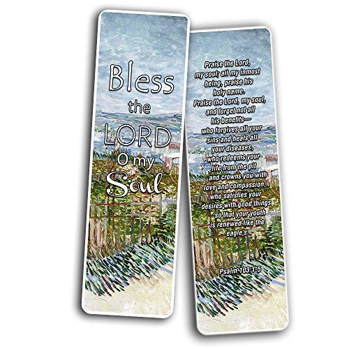 Bible Verses Scriptures Bookmarks Cards - In Christ Alone (60 Pack) - Christian Encouragement Gifts for Men Women Teens Kids - Stocking Stuffers Birthday Baptism Ministry