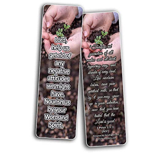 Powerful Bible Verses Bookmarks - Spiritual Growth (60-Pack) - Perfect Gift Idea for Friends and Loved Ones