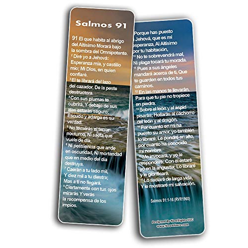 Spanish Psalm 91 Bookmarks Cards RVR1960