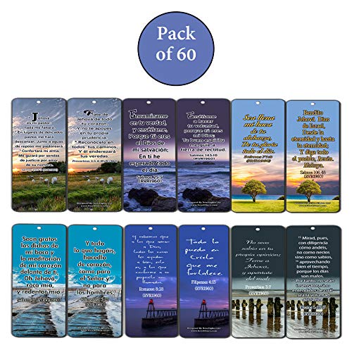 Spanish Powerful Bible Verses to Live by Bookmarks (RVR1960)