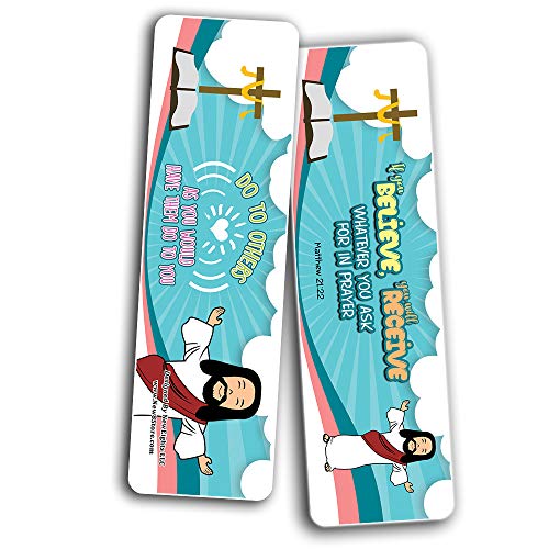 Bible Scriptures Bookmarks Cards for Kids Boys Girls