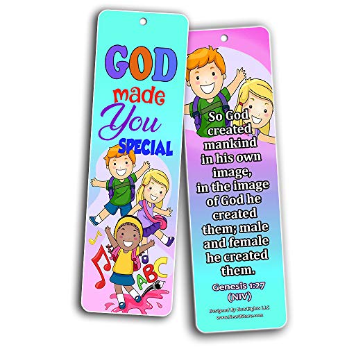 Children of God Bible Verses Bookmarks Cards (30-Pack) - Handy Memory Verses for Kids Perfect for Children?s Ministries and Sunday Schools