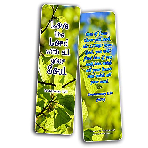 Inspirational Bible Verses about the Soul Bookmarks (60 Pack) - Perfect Gift away for Sunday School and Ministries - Stocking Stuffers Adoration Devotional Bible Study - Church Ministry Supplies Gifts