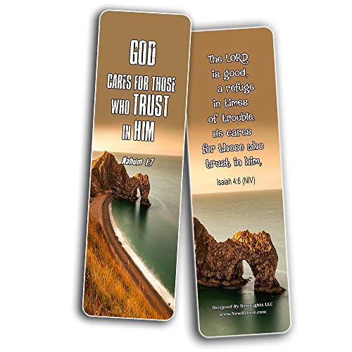 Christian Bookmarks Scriptures to Help You Survive The Storms of Life (60 Pack) - Coronavirus Protection Bible Promises - Perfect Giftaway for Sunday School Ministries Encouragement Gifts