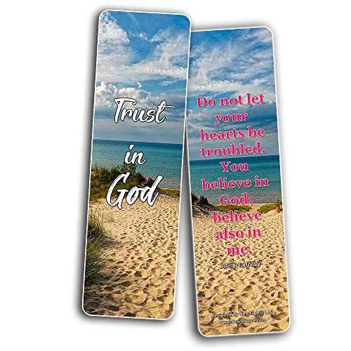 Inspirational Quotes About Christian Life Bookmarks (60-Pack) - Perfect Gift away for Sunday School and Ministries