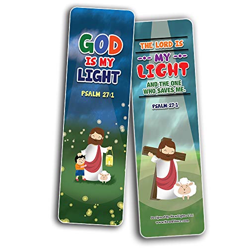 Knowing God Christian Bookmarks Cards (30-Pack) - Stocking Stuffers for Boys Girls - Children Ministry Bible Study Church Supplies Teacher Classroom Incentives Gift