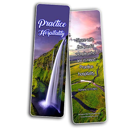 Kindness Scriptures Cards Bookmarks (60 Pack) - Perfect Giftaway for Sunday School