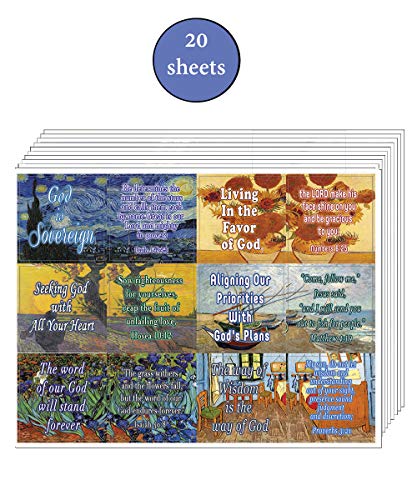 Love and Grace of God Stickers (20 Sheets) - Assorted Mega Pack of Inspirational Stickers