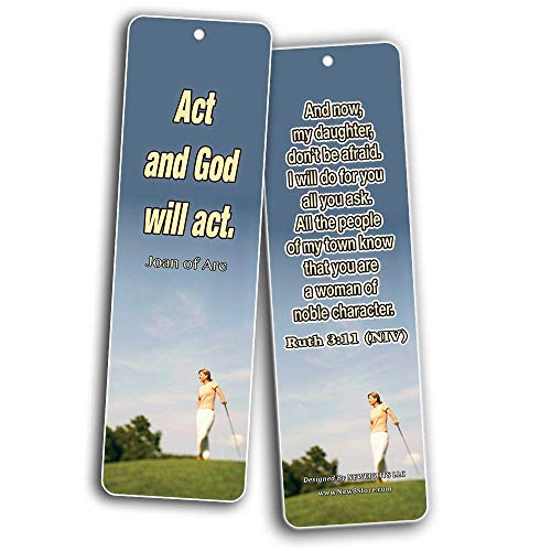 Christian Bookmarks Cards for Women (60-Pack Series 2) - Inspirational Encouraging Quotes - Stocking Stuffers for Women Ministry Mom Daughters