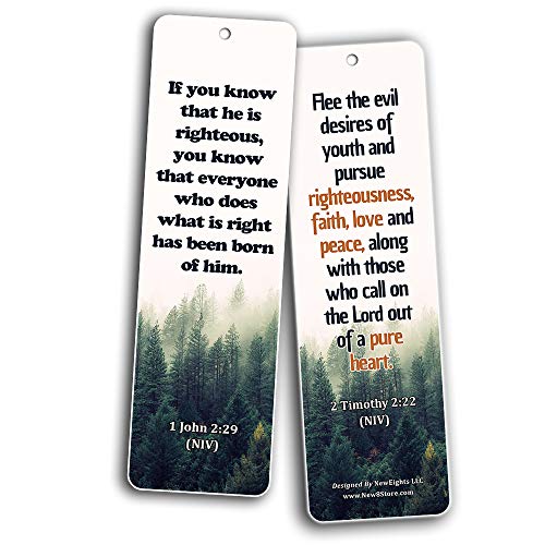 Bible Scriptures about Righteousness (60-Pack)
